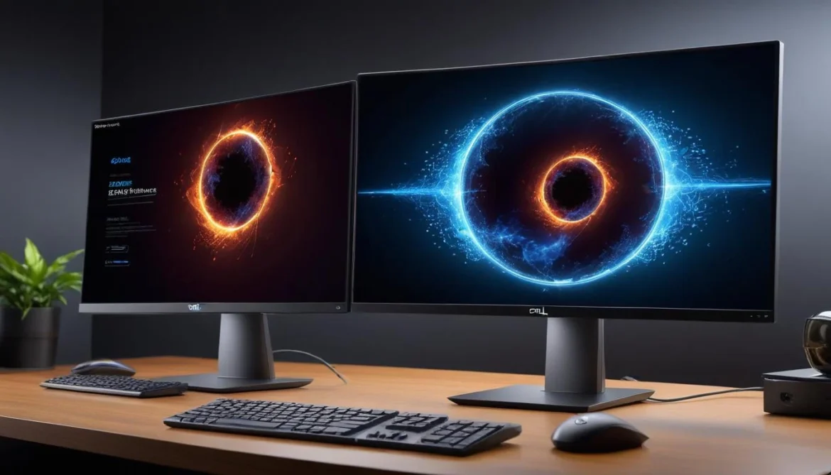 Comparison chart of Dell monitors for graphic design, programming, and gaming.