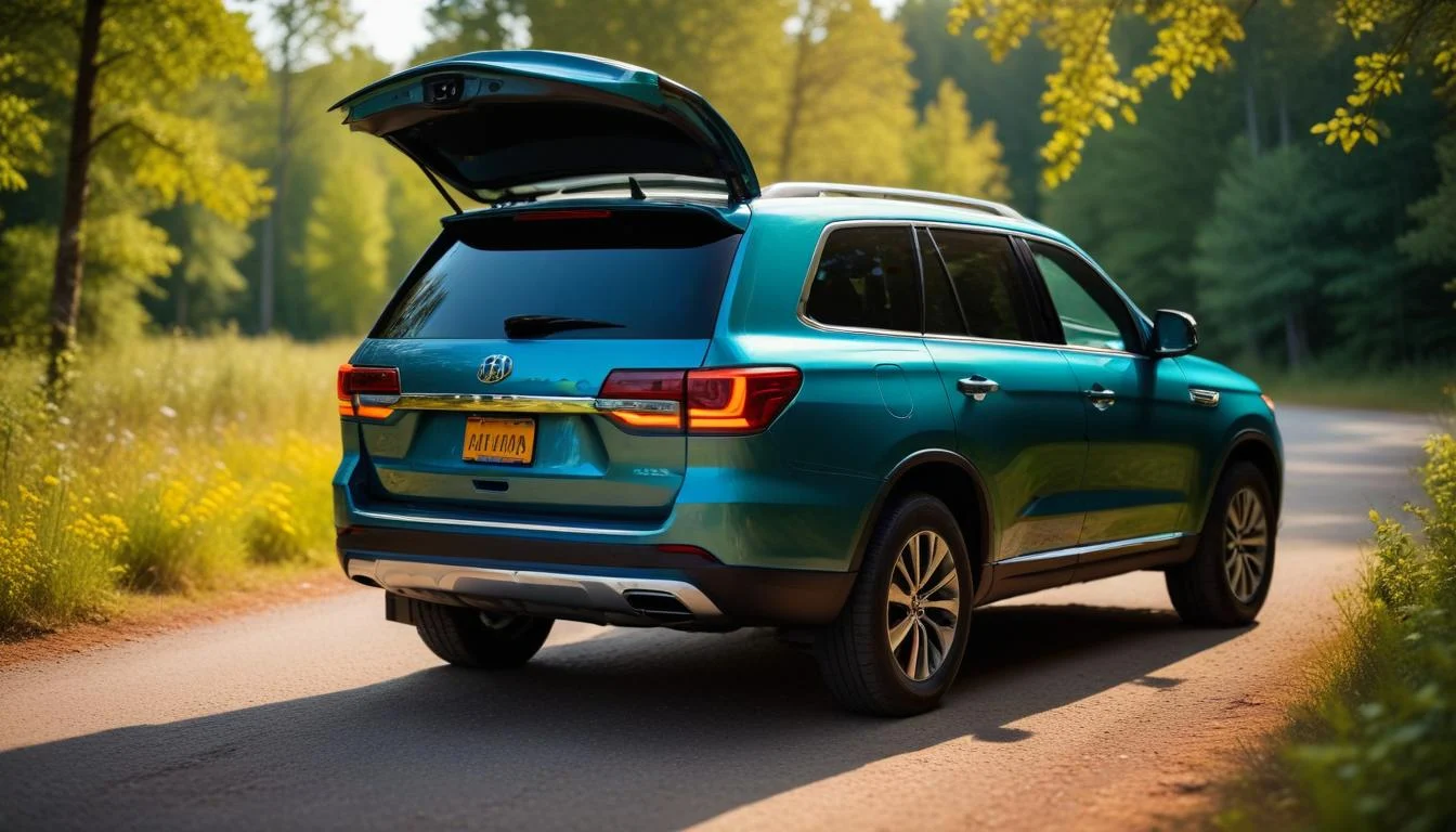 A well-maintained SUV packed for a road trip