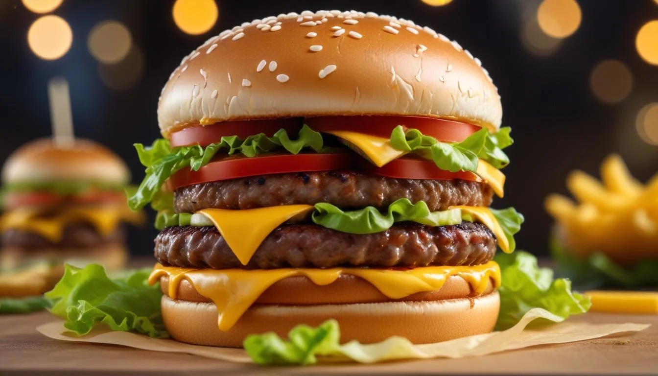 The McPlant burger, showcasing McDonald's plant-based option for consumers seeking vegetarian alternatives.