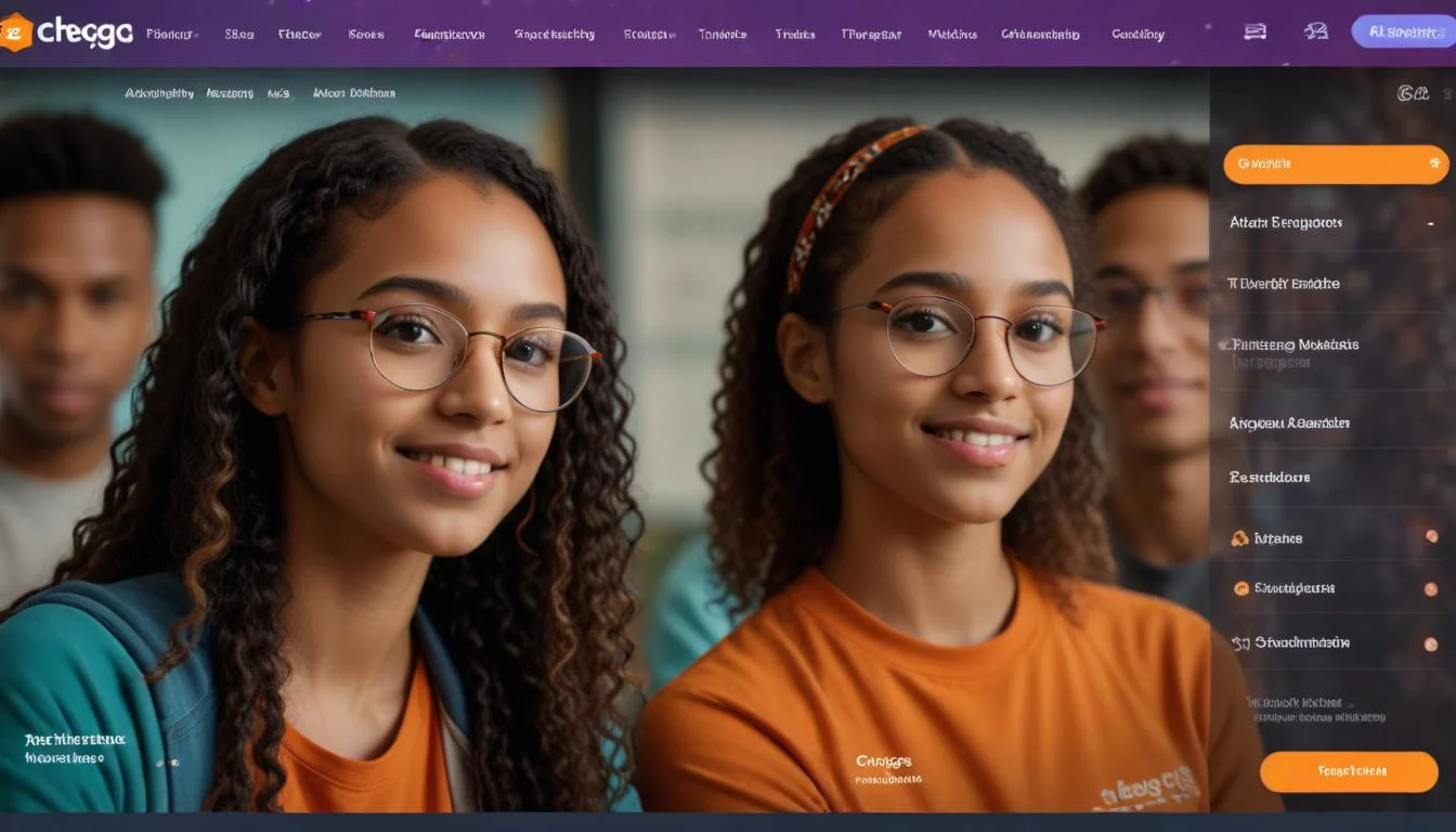 Screenshot of Chegg Tutors platform, showing profiles of tutors specializing in science and math.