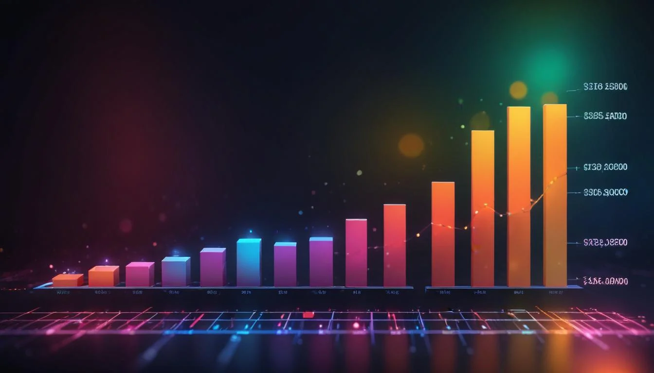 Graph showing increased efficiency and cost savings after implementing an AI solution in a small business.